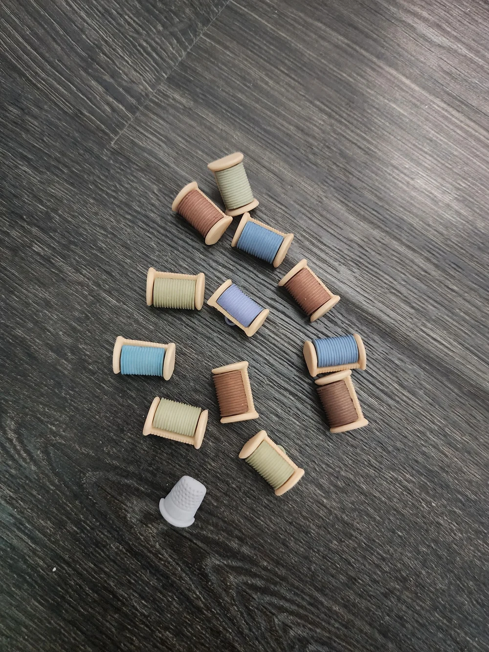 Thread Spools And Thimble Buttons